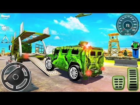 Army Car Transporter Driver: Airplane Pilot - Cargo Truck Simulator 2019 - Android GamePlay