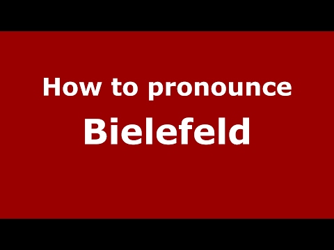 How to pronounce Bielefeld (Germany/German) - PronounceNames.com