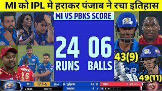 Mumbai Indians vs Punjab Kings match highlights, MI vs PBKS match full highlights Rohit Suryakumar