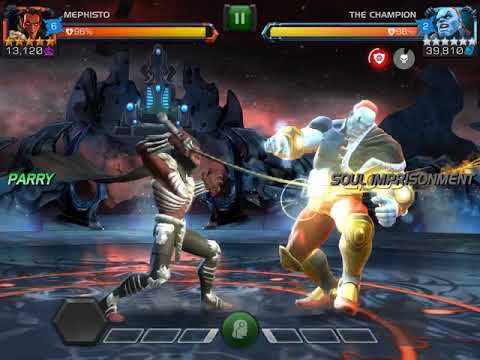 Mephisto vs uncollected final boss The Champion - Marvel Contest of Champions