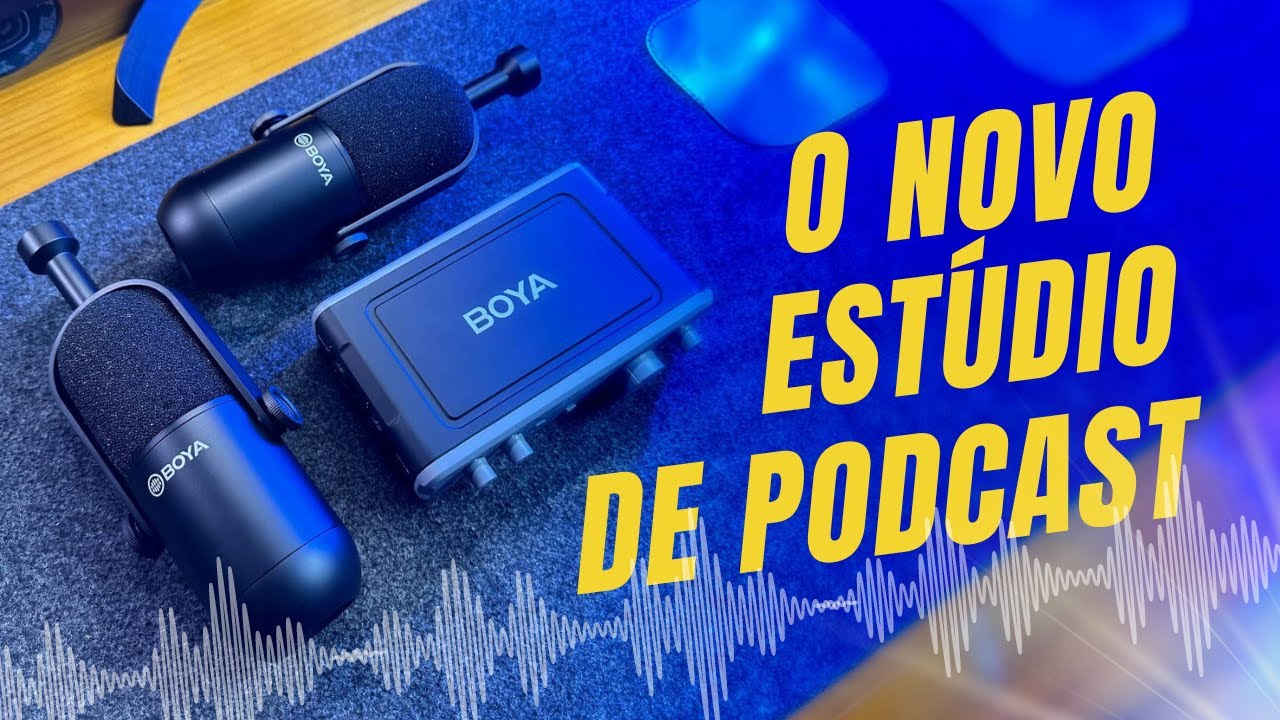 MONTAMOS UM NOVO ESTÚDIO DE PODCAST GASTANDO POUCO DINHEIRO
