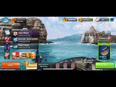 Fishing Clash New fish, Legendary Blue Shark Galapagos