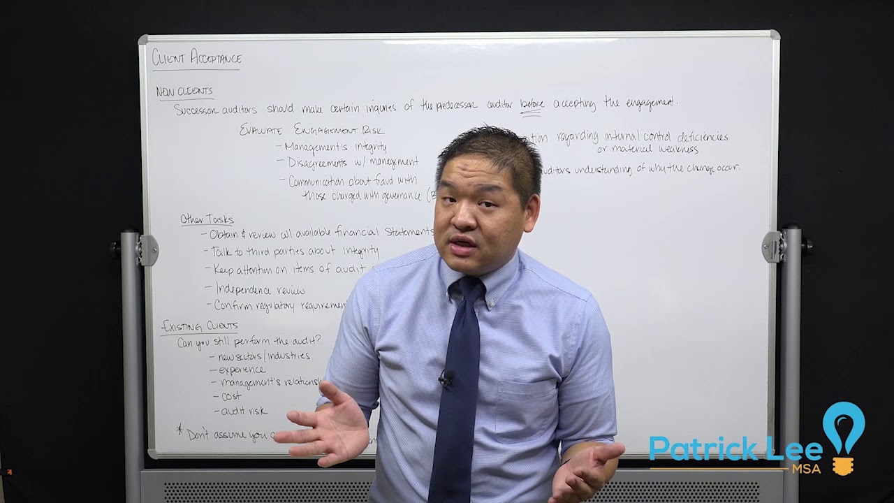 Auditing - 3.1 - Client Acceptance