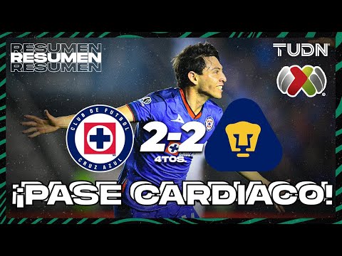 Resumen de Cruz Azul vs Pumas UNAM Cuartos
