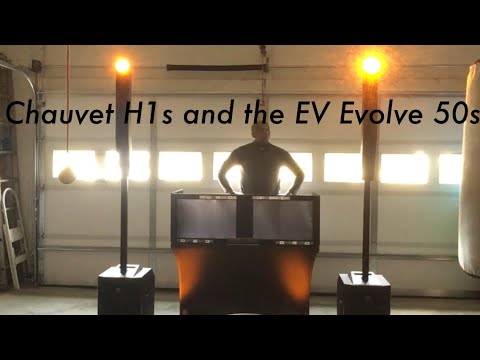 Chauvet Freedom H1 Lights Mounted to the EV Evolve 50