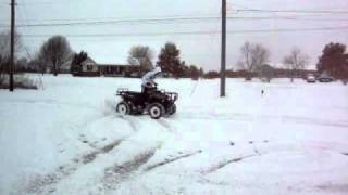 preview picture of video 'four wheeler in snow'