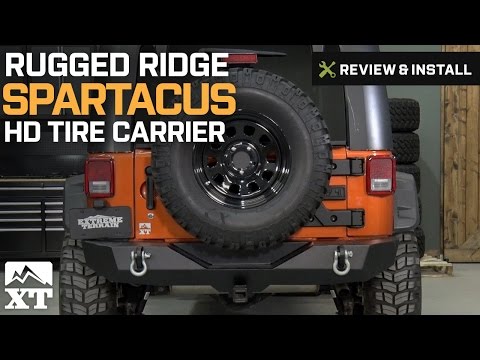 Jeep Wrangler Rugged Ridge Spartacus HD Tire Carrier (2007-2017 JK) Review & Install