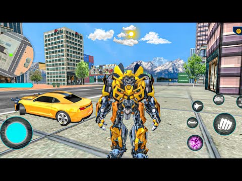 Bumblebee Jet Bike Car Multiple Transformation Robot Game 2023 - Android Gameplay
