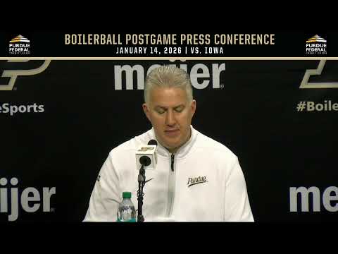BoilerBall Postgame Press Conference | vs. Iowa