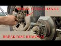 Toyota Hiace 4x4 Wheel Stud Lug Nut Change Break Disc Removal