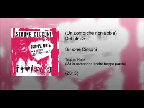 Simone Cicconi - (Un uomo che non abbia) Debolezze