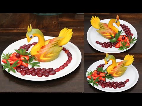 Super Fruits Decoration Ideas - Mango,Strawberry,Grapes - How To Make Delicious Fruits Sliced