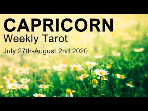 CAPRICORN WEEKLY TAROT READING "LIGHT AT THE END OF THE TUNNEL CAPRICORN" July 27th-August 2nd 2020