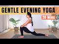 20mins Gentle Evening Yoga Grounding Chandra Namaskar Practice To Relax Unwind