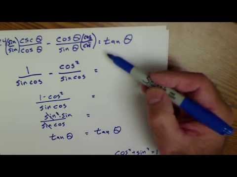 Verifying Trigonometric Identities