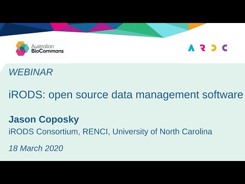 iRODS: open source data management software (Webinar)