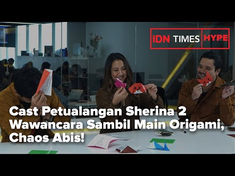 Cast Petualangan Sherina 2 Wawancara Sambil Main Origami, Chaos Abis!