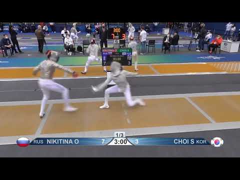 Budapest 2021 SWS - L32 - Nikitina RUS v Choi S KOR