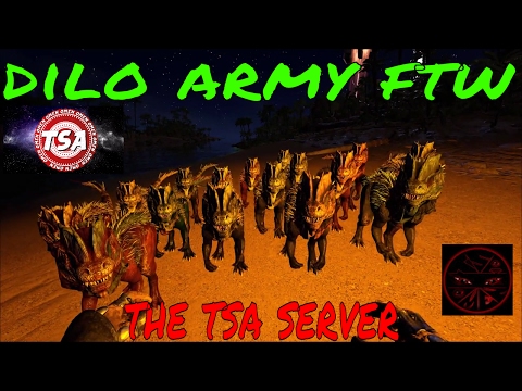 dilo army for the win!!! the TSA server ep 4 - ark survival evolved