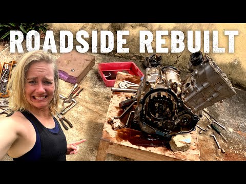Opening up the engine of my Honda CRF300 Rally in West-Africa |S7-E52|