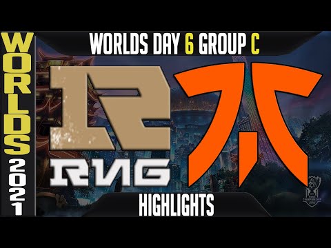 RNG vs FNC Highlights | Worlds 2021 Day 6 Group C | Royal Never Give Up vs Fnatic