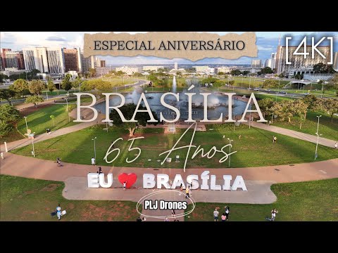 261 - 4K - Drone - Aniversário de Brasília - Brasília 65 Anos #brasilia #capitalfederal #cidade #df