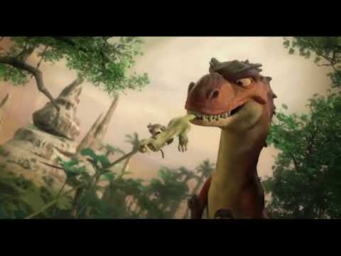Ice Age 3 - Mother T Rex tries to eat Sid (with Jurassic Park sounds)