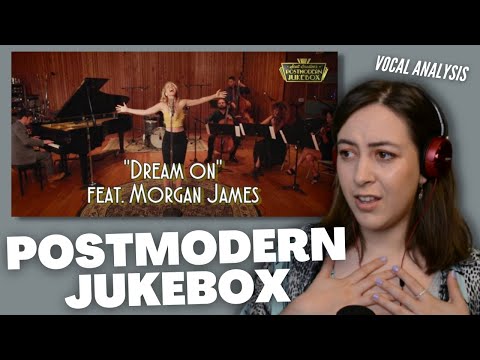 POSTMODERN JUKEBOX ft. MORGAN JAMES Dream On | Vocal Coach Reacts (& Analysis) | Jennifer Glatzhofer