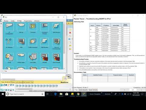 8.2.3.5 Packet Tracer - Troubleshooting EIGRP for IPv4