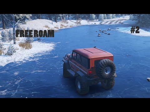SnowRunner Free Roam & Find Drowned Scout Truck Gameplay(NO COMMENTARY) Ep-11