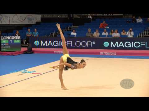 Arina CHAROPA (BLR) 2015 Rhythmic Worlds Stuttgart - Qualifications Clubs