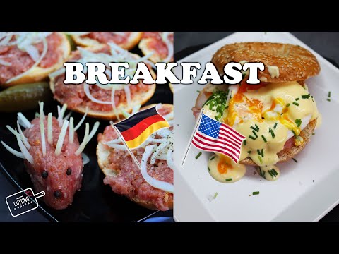 Breakfast in the USA or in GERMANY? 2 Tasty SANDWICH Recipes