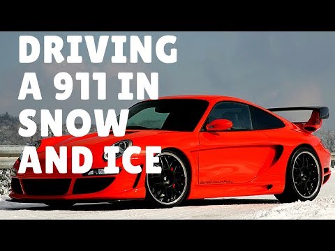 Driving my  Porsche 911 in the Snow and Ice