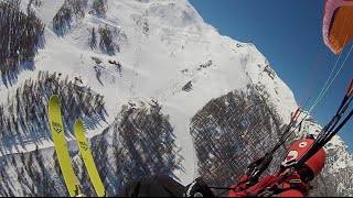 preview picture of video 'Parapente et ski sur Puy Saint Vincent (Hautes-Alpes)'