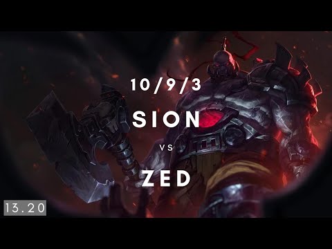 SION vs ZED (MID) | 10/9/3 | SG Norms | 13.20
