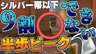 シルバー帯以下の9割がしていない！最強のピーク「半歩ピーク」とは？その強みとやり方を解説！【 VALORANT / ヴァロラント 】