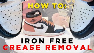 Crease Removal on $5000 Jordan 1 Rust Pink: How to remove creasing with Angelus Shoe Stretch