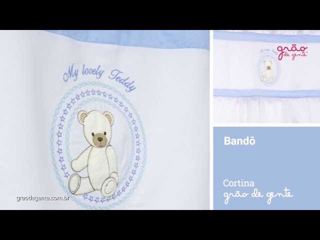 Cortina Teddy Azul | Ref: 50379
