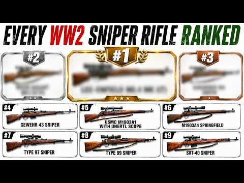 Every WW2 Sniper Rifle RANKED