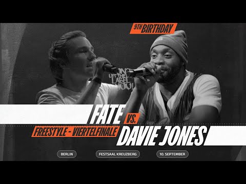 Fate vs Davie Jones // Freestyle Viertelfinale 3/4 // Rapbattle Berlin @ 9th Birthday // DLTLLY