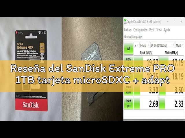 Vídeo relacionado con SanDisk Extreme PRO 512GB tarjeta microSDXC + adaptador SD + RescuePro Deluxe, hasta 200 MB/s, con Clase A2 de rendimiento de las aplicaciones UHS-I Class 10 U3 V30