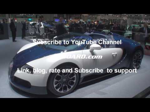 1080p: Bugatti Veyron 16.4 Grand Sport Royal Dark Blue and Grey Carbon Geneva