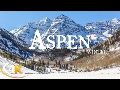 Aspen 4K – Winter’s Majestic Serenity – Piano Relaxation and Snowy Rockies’ Charm - 4K Video