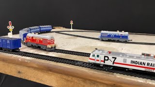 Indian Railways Train Ho Scale Model Change Work On Tracks Centy Train