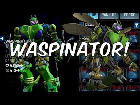 4 STAR WASPINATOR RANK UP & 5 STAR RHINOX GAMEPLAY! - Transformers: Forged To Fight
