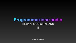Gli Audio Parameters