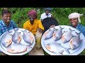 KING SIZE FISH FRY Red Pomfret Fish Fry In Village Village Style Cooking Village Food