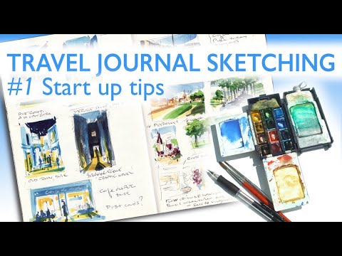Thumbnail of Travel Journal Sketching #1 Start Up Tips.