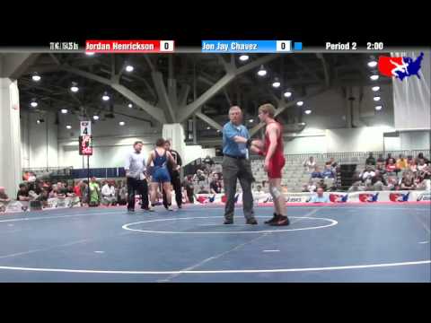 Jordan Henrickson vs. Jon Jay Chavez at 2013 Junior Nationals - FILA - FS