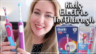 ORAL B JUNIOR AND ORAL B STAGES FROZEN ELECTRIC TOOTHBRUSH REVIEW AND TEST - LOTTE ROACH